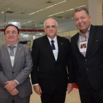 Manoel Linhares e  Dilson Fonseca, da ABIH Nacional, e Alexandre Sampaio, da FBHA