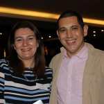 Maria Corinaldesi, da Renfe SNCF, e Fabiano Camargo, da Signature Travel