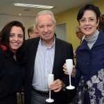 Monica Samia, CEO diretora executiva da Braztoa, Afonso Louro, da Visual, e  Marina Barros, da  Doubleem