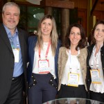 Alexandre Cequetin, do Jati'uca Hotel, Maylla, da PKT, Gabriela Alves, do Jati'uca Hotel, e Bruna Cirelli, da UCCHL