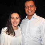 Camila Azevedo, da Abreu com Carlos Rodrigues, do Aruba Tourism