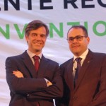 Luis Mirabelli (da Wyndham Hotel Group) e Roberto Bertino (fundador e presidente da Nobile Hotéis)