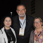 Dartilene Silva, da 8vias, Ibrahim Tahtouh, da ITMice, e Cibele Carvalho, da Abeoc PR