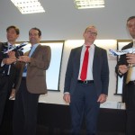 Durante o evento houveram a troca de modelos