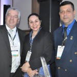 Paulo Angeli, da FIT Cataratas, Lilian Rios, da Iricid, e Pablo Rios, da Polícia Turística do Paraguai
