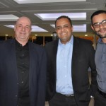 Roberto Bacovis, das Termas de Jurema, com Marcio Lima e Ivanildo Marques, do Grupo Prive