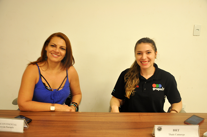 Thais Camargo, da BRT e Arymarcia Furtado, do Intercontinental Thais Camargo, da BRT e Arymarcia Furtado, do Intercontinental