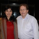 Patrícia Oliveira, da Topping Club, com Valdir Walendowsky, da Santur