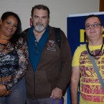 Elizabeth de Oliveira, da Munhão Viagens & Turismo, Salvador de Francesco, da Praia Mare Turismo, e Ary Lima, da Juparana