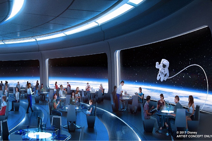 Arte conceitual do novo restaurante que promete dar uma experiência imersiva do espaço para os visitantes
