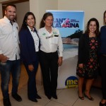 Leonardo Ferreira e Rafaela Moreira, do Beto Carrero World, Mari Masgrau, do M&E, com Cristiane Correia e Vanessa Loff Motta, do Costão do Santinho
