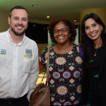 Aldair Sacramento, da Ludair Tour, com João Taylor, do M&E, e Paloma Fernandes, do BHG