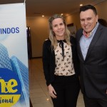Danielle Aguiar, da Empetur, e Sergio Velloso, do M&E Academia
