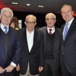 Guillermo Sanfuentes, do Travel Security, com José Efromovich, Tarcísio Gargioni e Mark Thiermann, da Avianca