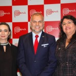 Hugo Flores, cônsul do Peru no Rio de Janeiro dom Milagros Uchoa e Fanny Thivierge, da PromPerú