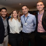 Lucas Esteves, Marta Lobo, Ricardo Coelho, e Attia Filho, da CVC
