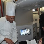 O chef Pedro Romão apresentou o cardápio aos clientes Business