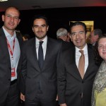 Rodrigo Napoli, da Avianca Brasil, Eduardo Ochoa, da APG, Felipe Obando, da Avianca Holdings Chile, e Rebecca Meadows, da Avianca Brasil