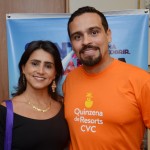 Adriana Fernandes, da Fun Viagens, e Diogo Campos, da CVC