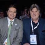 Alain Baldacci, da Sindepat, e Leonel Pavan, secretário de Turismo de Santa Catarina