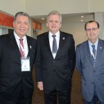 Alexandre Sampaio, da FBHA, Edmar Bull e Antonio Azevedo, da Abav