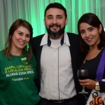 Christiane Souza, da Localiza, Éverton Silva, da Setur-CE, e Géssica Fernandes, da Terra Azul Viagens