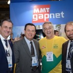 Cleyton Armelin e Valter Patriani, da CVC, Sylvio Ferraz, da MMTgapnet, e Guilherme Paulus, da GJP