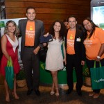 Raquel Rocha, da Planetur, Claudio Vila Nova, da CVC, Leticia Mendes, da Planetur, e Rogério Mendes e Patrícia Lucena, da CVC