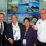 George Irmes, da ABAV-RJ, Rosa Masgrau, do M&E, Cristina Fritsch, da ABAV-RJ, e Roy Taylor, do M&E