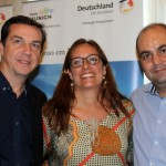 Gilberto Bochino, da European com Patrícia Ribeiro e Ricardo Werwue, da RBW