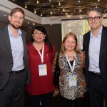 Gonzalo Romero, da Aerolíneas Argentinas, Ana Luisa, da Neuquen, Silvia Gigli, da Tierra del Fuego, e Diego Garcia, diretor Comercial da Aerolíneas