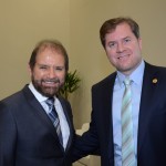 Guilherme Paulus, da GJP, com Marx Beltrão, ministro do Turismo