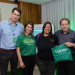 Gustavo Souza e Christiane Souza, da Localiza, Marília Oliveira, da Itapoã Viagens, e Valdir Walendowsky, da Santur
