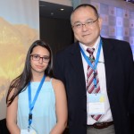 Jackeline Castiglioni, da Pfizer, e Eduardo Tsutsumi, da Tunibra