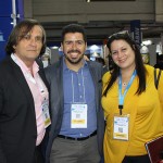 Jean Phillipe Pérol, do Atout France, Raphael de Lucca, da Ethiopian, e Rafaela Gross Brown, do Visit Florida