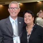 Jorge Pinto, presidente da Abav-BA, e Cristina Fritsch, presidente da Abav-RJ
