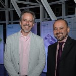 Klaus Santos, da Travelport, com Celso Oliveira, da Queensberry