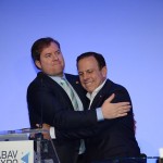 Marx Beltrão, ministro do Turismo, e João Doria, prefeito de São Paulo