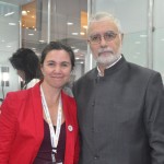 Melissa Rosano, cônsul geral adjunta do Uruguai, Benjamín Liberoff, viceministro de Turismo do Uruguai