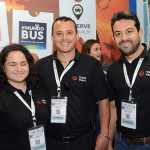 Nathalya Aranzana, Nilson Santos e Daniel Valtrini, da Trade Tours