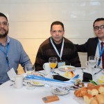 Rodrigo Fernandes, da Terra Mundi, Sergio Morais, da Visual, e Igor Marinho, da Sky Team