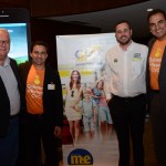 Roy Taylor, do M&E, Rogerio Mendes e Cláudio Vila Nova, da CVC, e João Taylor, do M&E