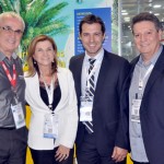 Tarcisio Gargioni, da Avianca, Marta Rossi e Eduardo Zorzanello, do Festuris, e Juarez Barrozo, da Redetur