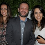 Vanessa Esteves, Diego Lando e Fernanda Frigo, da ICH