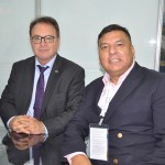 Vinicius Lummertz, presidente da Embratur, e Raul Mamai, do Expedia