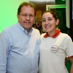 Valdir Walendowsky, presidente da Santur, e Lucinara Santos, da AldeiaTur