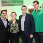 Marilene Dalmarco, da Dalmarco Turismo, com Rogério Mendes e Jairo Bratkowski, da CVC, e Gustavo Souza, da Localiza