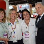 Andrea Raeder, do CVB Rio, Rosa Masgrau, do M&E, Helida Cristina, do PortoBay, e Jose Geraldo Filho, do Windsor Hotéis
