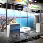 Apenas alguns detalhes para finalizar o estande de Alagoas