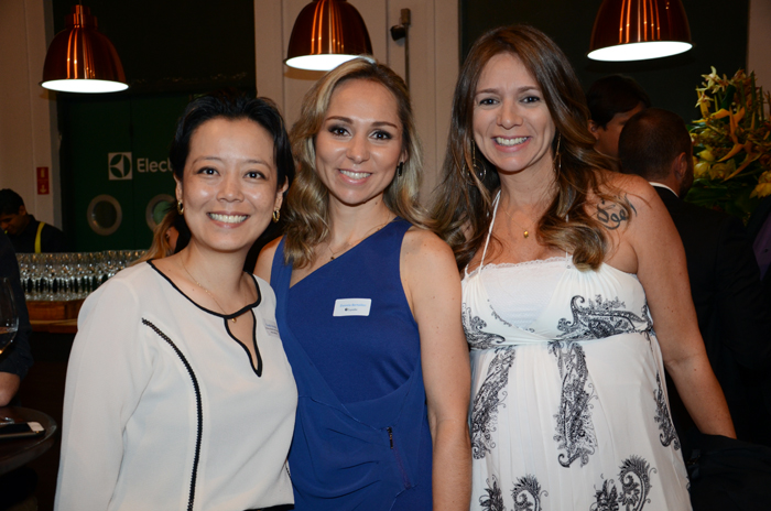 Claudia Shishido, da Avianca, Daniela Bertollini e Carolina Piber, da Expedia Claudia Shishido, da Avianca, Daniela Bertollini e Carolina Piber, da Expedia